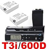 LCD Timer Battery Grip for Canon EOS 550D 600D / Rebel T2i T3i SLR Digital  ....