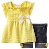 Little Lass Baby-girls Infant 2 Piece Bike Short Set