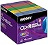 Sony 25CRM80XS CD-R Audio Color in Color Slim Jewel Cases 25-Pack