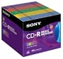 Sony 25CRM80RX CD-R Audio Color in Color Slim Jewel Cases (25-Pack)