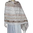Scarves and Shawls Antique Kashmir Sozuni Embroidery 28 x 75 inches (ebsp014)