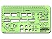 Rapidesign Office Plan Template, 1/8 Inch Scale, 1 Each (R610)