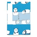 御朱印帳(納経帳)　ころころパンダ(ブルー)　蛇腹タイプ