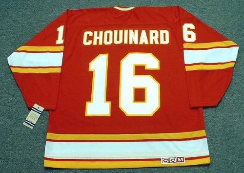 GUY CHOUINARD Atlanta Flames 1978 CCM Vintage Throwback Away NHL Hockey Jersey, 2XL