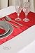 Ling's moment Red Satin Table Runner for Weddings, 12x108 Inch, Pack of 10