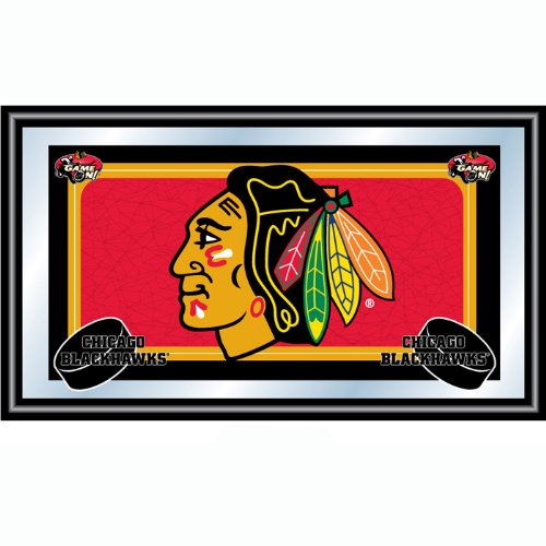 Trademark NHL Chicago Blackhawks Framed Team Logo Mirror