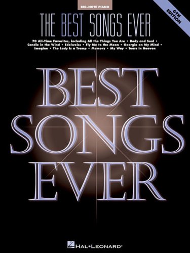 The Best Songs Ever (Big-Note Piano)