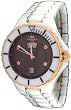 Oniss #ON8015-MDDRG8 Men's Rose Gold Trim White Ceramic Watch (Grey MOP Dial)