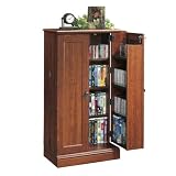 Plank Cherry CD DVD Media Storage Cabinet