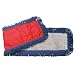 Wilen C092036, Microloop Fringe Microfiber Canvas Backed Dust Mop, 36" Length x 5" Width, Blue/Grey (Case of 12)