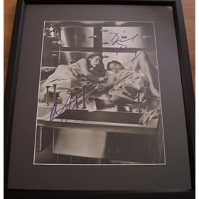 Buy Gillian Anderson and David Duchovny autographed X-Files photo matted and framed