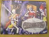 Skeletons with Electric Guitars Collector Metal Pocket Knife Rock n Roll Punk Guitar Knife