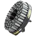 Brush Research ADD1001880 Nampower Dot Type Abrasive Disc Brush, Threaded Hole, Combination Filament, 100mm Diameter, 0.04" Wire Diameter, 0.875" Arbor Hole, 18mm Bristle Length, 2200 rpm (Pack of 1)