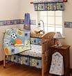 Bedtime Originals Super Sports 4-Piece Baby Crib Bedding Set - Blue