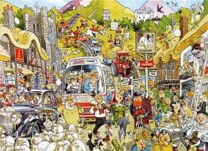 Childrens Toyshop  Toys : Falcon Deluxe Puzzle - I love Britain United  (1000 pieces)