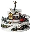 8.5" Battery Operated Musical & Animated LED Lighted Christmas Train Station