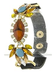 Jewelry: THE JEWEL RACK MARQUEE STONE BRACELET (Brown/Multi) - The Jewel Rack