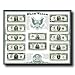 Old US Currency Money Dollar Bills Picture Art Print