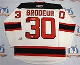 Martin Brodeur New Jersey Devils Autographed/Hand Signed White Premier Hockey Jersey