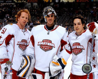 Cover image : Brian Campbell , Ryan Miller, Daniel Briere , 10x8