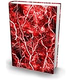 Book Sox, Jumbo, The Original Stretchable Fabric Book Cover, Red Lightning