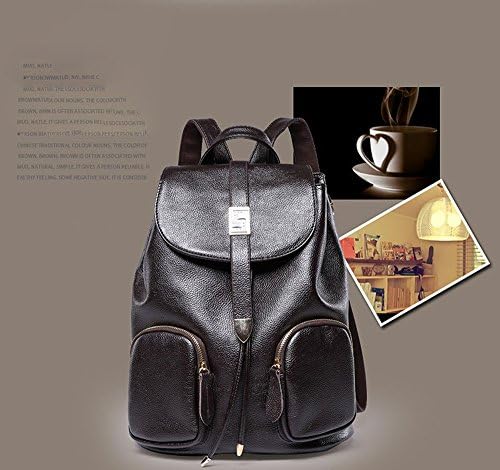 Ms. leather shoulder bag Korean version of casual travel backpack shoulder bag female leather college wind schoolbag