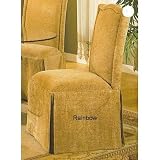 4 new Parson Chairs With Skirt In Beige Fabric