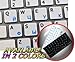 RUSSIAN - ENGLISH NON-TRANSPARENT KEYBOARD STICKERS WHITE BACKGROUND (15x15 SIZE)