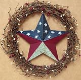 Americana Star & Grapevine Wreath