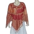 Ponchos in Wool Jacquard Design Womens Outerwear Dress 40 x 40 inches(pnch275)