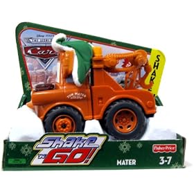 Disney Pixar Cars Shake N Go Limited Edition Mater in Winter Attire