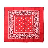 Unisex Hip Hop Rap Paisley Cotton Double Sided Head Wrap Bandana Scarf Wristband