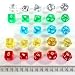 【ダイス/サイコロ販売】16mm　アクリル　6面体　グリーン（画像最左列上から2番目）