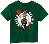 NBA Boys Boston Celtics Short Sleeve Tee "Organized Chaos" - R269Oice (Kelly, 5/6)