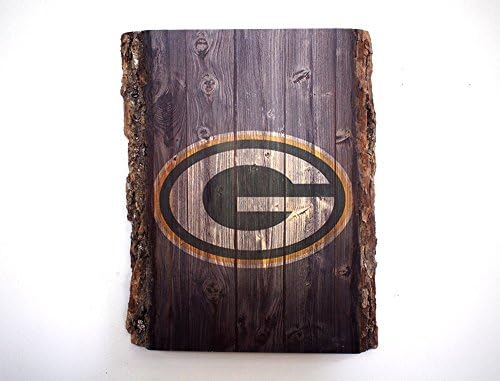 Decorative Wooden Plaque with Green Bay Packers Logo - NFL Team on Wood