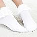 Asoidchi 3 Pairs Vintage Lace Ruffle Frilly Ankle Socks Ladies Princess Girl
