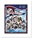 2008 New England Patriots Team Composite NFL Double Matted 8x10 Photograph