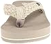 cobian Women's Braided Bounce Sandal,Cream,8 M US