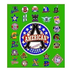 Negro BB League Logos 100 % Cotton Afghan