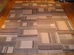 Handmade Turkish Parcha Kilim Rug 9'10"x13'1"