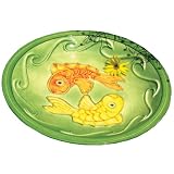 Achla BBC11 Green Ceramic Birdbath Bowl and Stake