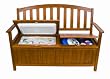 Igloo 75 Can Eucalyptus Wood Patio Bench Cooler