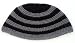 Black Big Jewish Kippah