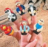 Finger Puppets Toy Pirate Party Favor Cake Topper (24 per package)
