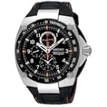 Seiko Men's Chronograph/multifuction Leather Watch