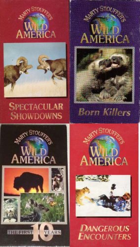 Marty Stouffer's wild america set 4 vhs: Trials of Life: Living Together, Marty Stouffer's Wild America, Born Killers ,Marty Stouffer's Wild America - Dangerous Encounters, Marty Stouffer's Wild America the First 10 Years