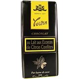Voisin Milk Chocolate with Candied Lemon Peel, 100 gr bar (3.5 oz)