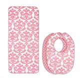 Carousel in Blossom Bib and Burp Cloth Set