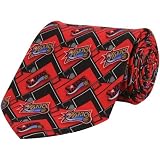 NBA Philadelphia 76ers Red-Black Block Pattern Silk Tie