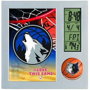 NBA Minnesota Timberwolves Digital Desk Clock